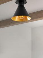Opviq Berceste N-676 525NOR1307, E27, 1 x 40 W, juodas/auksinis
