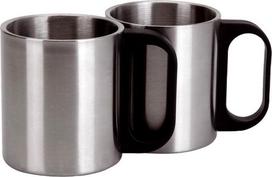 gertuve plieno - Excellent Houseware TOURIST termosas 1L su 2 puodeliais, sidabrinis (Silver) - 3 nuotrauka