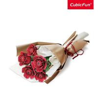 cubicfun 3d puzzle - Cubic Fun Bouquet Of Flowers Roses 08653, 265 det. - 2 nuotrauka