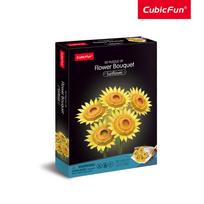 cubicfun 3d puzzle - Cubic Fun Sunflowers 08660, 180 det. - 3 nuotrauka