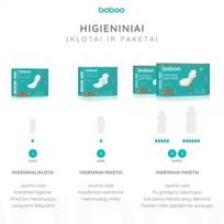 camelia paketai - BABOO vienkartiniai higieniniai įklotai, 10 vnt. - 2 nuotrauka