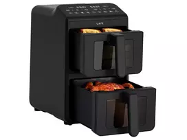 oro gruzdintuve - Lafe Dual Fry 10L Juoda (Black) - 3 nuotrauka
