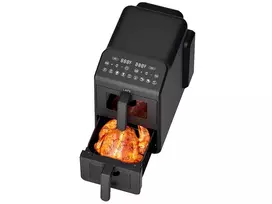 oro gruzdintuve - Lafe Dual Fry 10L Juoda (Black) - 4 nuotrauka