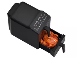 oro gruzdintuve - Lafe Dual Fry 10L Juoda (Black) - 5 nuotrauka