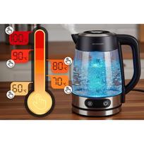 elektrinis virdulys reguliuojama temperatura - Berdsen BD-715 Stiklinis virdulys su temperatūros reguliavimu 1.8L (Glass Kettle with Temperature Control) - 10 nuotrauka
