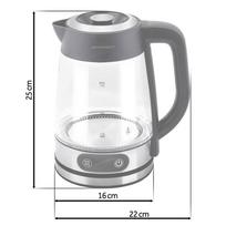 elektrinis virdulys reguliuojama temperatura - Berdsen BD-715 Stiklinis virdulys su temperatūros reguliavimu 1.8L (Glass Kettle with Temperature Control) - 11 nuotrauka