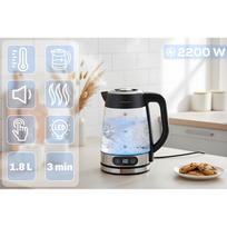 elektrinis virdulys reguliuojama temperatura - Berdsen BD-715 Stiklinis virdulys su temperatūros reguliavimu 1.8L (Glass Kettle with Temperature Control) - 12 nuotrauka