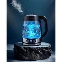elektrinis virdulys reguliuojama temperatura - Berdsen BD-715 Stiklinis virdulys su temperatūros reguliavimu 1.8L (Glass Kettle with Temperature Control) - 13 nuotrauka
