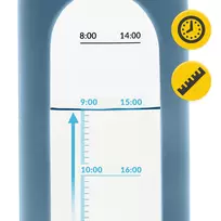 termo deklas - 4FIZJO stiklinė gertuvė, 750 ml, mėlyna (Blue) - 3 nuotrauka