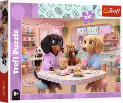 Trefl Dachshunds in a Café, 60 x 40 cm, 300 det.