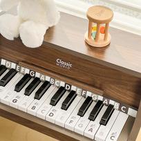 muzikiniai zaislai - Classic World medinis klasikinis pianinas su mokomąja knyga - 3 nuotrauka