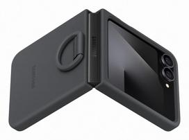 samsung z flip dekliukas - Samsung "EF-PF741TBE Silicone Cover with Ring Galaxy Z Flip 7" Black - 3 nuotrauka