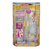 lele drabuziai - DISNEY PRINCESS Lėlė Cinderella su drabužių spinta, HMK53 - 2 nuotrauka