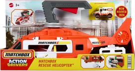 matchbox mattel - MATCHBOX sraigtasparnis, HXM74, balta/raudona (white/red) - 3 nuotrauka