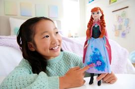 leles - Mattel Lėlė Disney Frozen Ana su magišku sijonu HTG24 - 6 nuotrauka