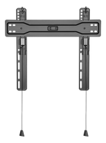 televizorius 55 - Fiksuotas sieninis laikiklis DELTACO OFFICE ypač plonas, 32"-55", 35kg, 100x100-400x400, juodas / AR - 2 nuotrauka
