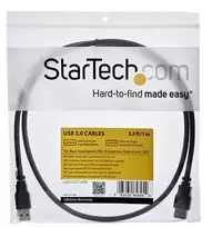 usb 3.0 extension - StarTech.com USB 3.0 A-A prailginimo kabelis 1 m, Juodas (Black) / USB3SEXT1MBK - 2 nuotrauka