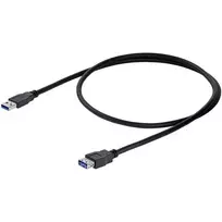 usb 3.0 extension - StarTech.com USB 3.0 A-A prailginimo kabelis 1 m, Juodas (Black) / USB3SEXT1MBK - 3 nuotrauka
