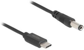 Delock USB Type-C į DC 5.5 x 2.1 mm kabelis 1 m Juodas (Black) / 85397
