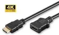 MicroConnect HDMI 2.0 ilginimo kabelis, 1.5 m, Juodas (Black) / HDM19191.5FV2.0