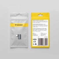 usb c adapteris - Wozinsky WPKB-01 USB-C - USB-C 40Gb/s 240W 8K OTG šoninis kampinis adapteris - Pilkas (Gray) - 2 nuotrauka