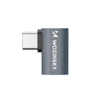 usb c adapteris - Wozinsky WPKB-01 USB-C - USB-C 40Gb/s 240W 8K OTG šoninis kampinis adapteris - Pilkas (Gray) - 7 nuotrauka