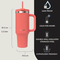 contigo streetville - Contigo Streetville Tumbler, 1.2 l, Koralų (Coral) - 8 nuotrauka