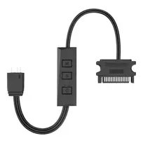 argb controller - Akasa Vegas AK-RLC-01 RGB valdiklio laidas Juodas (Black) - 5 nuotrauka