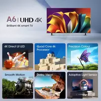 4k 50 inch tv - Hisense 50E6NT - 9 nuotrauka