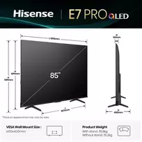 televizorius 85 - Hisense 85E77Q PRO - 9 nuotrauka
