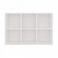 knygu lentyna - Pastatoma lentyna Top E Shop Malax Mini 2x3, balta (White) - 8 nuotrauka