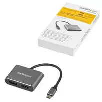 displayport hdmi adapteris - StarTech CDP2DPHD USB-C Multiport Adapteris 4K 60Hz HDMI/DisplayPort Juodas (Black) - 2 nuotrauka