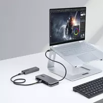 usb 2.4 a - StarTech PORTABLE 4PT USB-C HUB 10GBPS/USB-C PORTS - USB 3.1 10GBPS - 2 nuotrauka