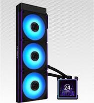 vandens ausintuvas - Lian Li HydroShift II LCD-S 360CL AiO Vandens Aušintuvas, RGB, LCD Ekranas - 360 mm, Juodas (Black) - 2 nuotrauka