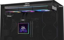 vandens ausintuvas - Lian Li HydroShift II LCD-S 360CL AiO Vandens Aušintuvas, RGB, LCD Ekranas - 360 mm, Juodas (Black) - 3 nuotrauka