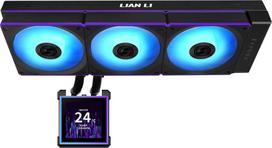 vandens ausintuvas - Lian Li HydroShift II LCD-S 360CL AiO Vandens Aušintuvas, RGB, LCD Ekranas - 360 mm, Juodas (Black) - 5 nuotrauka
