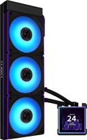 vandens ausintuvas - Lian Li HydroShift II LCD-S 360CL AiO Vandens Aušintuvas, RGB, LCD Ekranas - 360 mm, Juodas (Black) - 6 nuotrauka