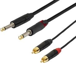 5 6 mm kabelis - SSQ RCAJM5 - Kabel 5 metrowy 2xRCA- 2x JACK MONO 6,3mm - 2 nuotrauka