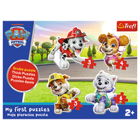 patruliai - Trefl Baby Classic Puzzle Lovely Dogs Paw Patrol 36136, 6 det. - 2 nuotrauka