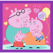 peppa pig - Trefl Peppa Pig 3 dėlionių rinkinys „Kiaulytė Pepa“ - 3 nuotrauka