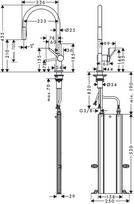 virtuvine kriaukle plautuve - Virtuvinis maišytuvas su ištraukiama žarna Hansgrohe Talis M54 72801000 - 2 nuotrauka