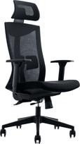 senukai foteliai - Biuro kėdė Mozos Ergo-F Juoda (Black) - 1 nuotrauka