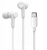 usb c laidines ausines - Belkin Rockstar H0002W White (Baltos) - 4 nuotrauka