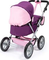 leles vezimelis - Bayer - Dolls Pram - Trendy - Plum (13057AA) - 5 nuotrauka