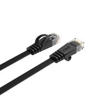 ethernet cable - Orico PUG-C6B CAT6 1000Mbps RJ45 Ethernet tinklo kabelis, plokščias interneto LAN, 1m - Juodas (Black) - 4 nuotrauka