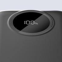 iniu power bank - Dudao K13 10000mAh Powerbank su integruotu laidu, juodas - 2 nuotrauka