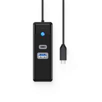 usb c hub - Orico PW3UR25-C3 3-port USB Hub 1x USB-A 3.0 1x USB-C 3.0 1x RJ45 2.5G Ethernet 1.8 m Juodas (Black) - 2 nuotrauka