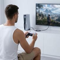 hdmi 2.1 to usb - Tech-Protect UltraBoost USB-C to HDMI 2.1 Cable 200 cm 8K 60Hz Pilkas (Gray) - 3 nuotrauka