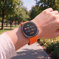 galaxy watch dirzelis - Tech-Protect Silicone Air dirželis Samsung Galaxy Watch Ultra 1/2 2024-2026 (47 mm), oranžinė (Orange) - 6 nuotrauka