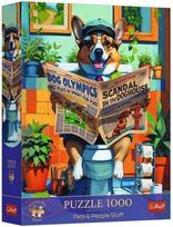 Trefl Corgi in the Toilet 12140, 68 x 48 cm, 1000 det.